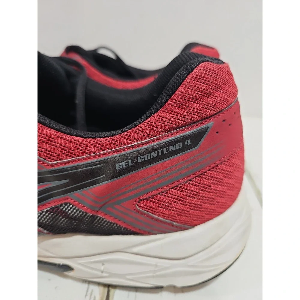 Asics Gel-Contend 4 Burgundy Black Comfort Running Shoes Size 13
